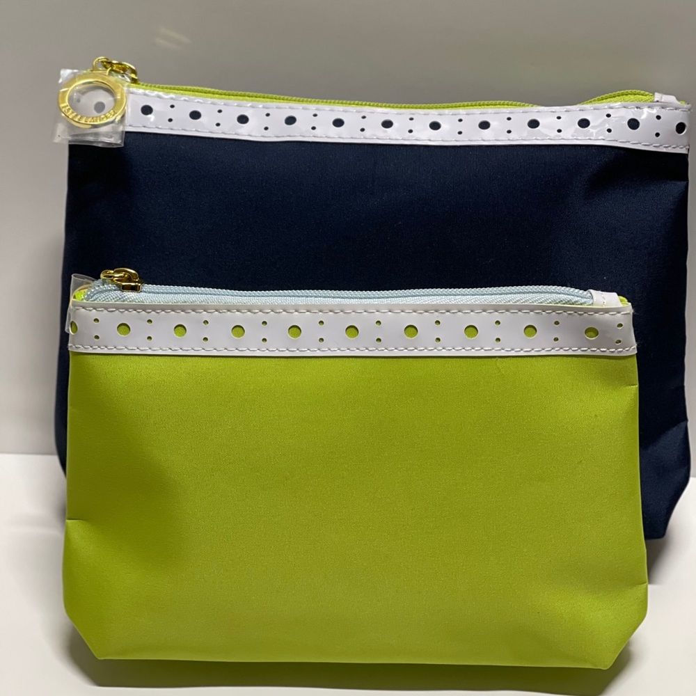 🆕 3 Estée Lauder Cosmetic Bags Blue,Green & Pink - Picture 12 of 16